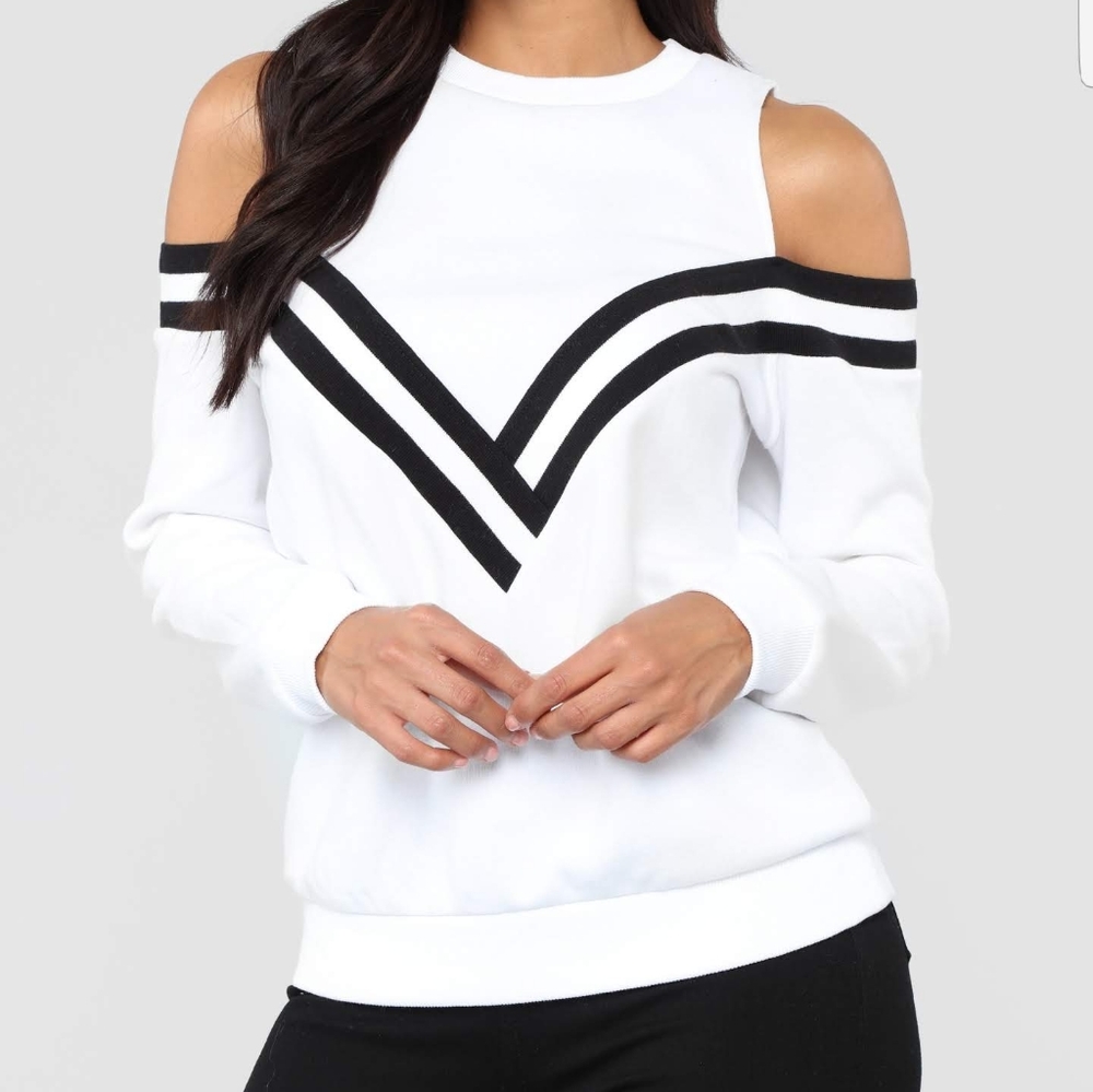 FN All or Nothing White Sweatshirt sz M